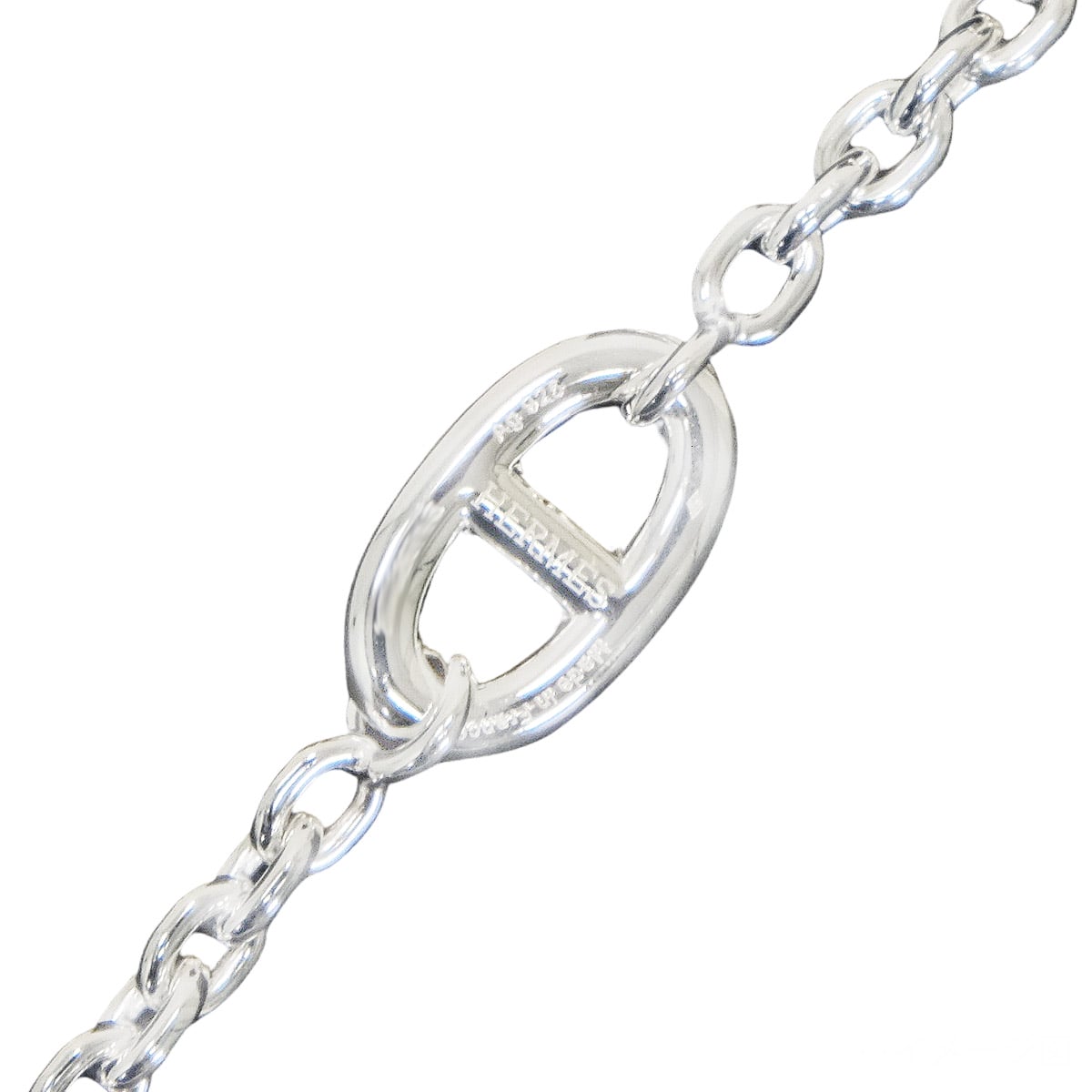 HERMES necklace Long Farandole Chaine d'Ancre 160 Silver Silver925 (SV925 Ag925)[EXCELLENT][Authentic]