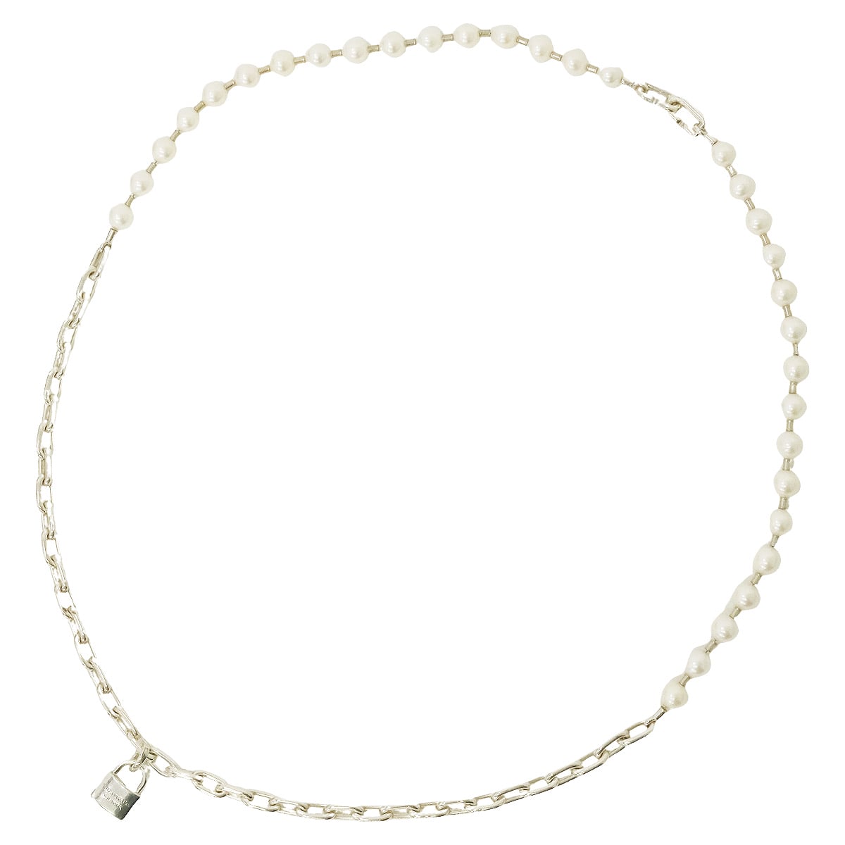 [Pre-loved] TIFFANY&Co. necklace Hardware Pearl Lock Silver Silver925 (SV925 Ag925)/Pearl 64047841[LIKE NEW][Authentic]