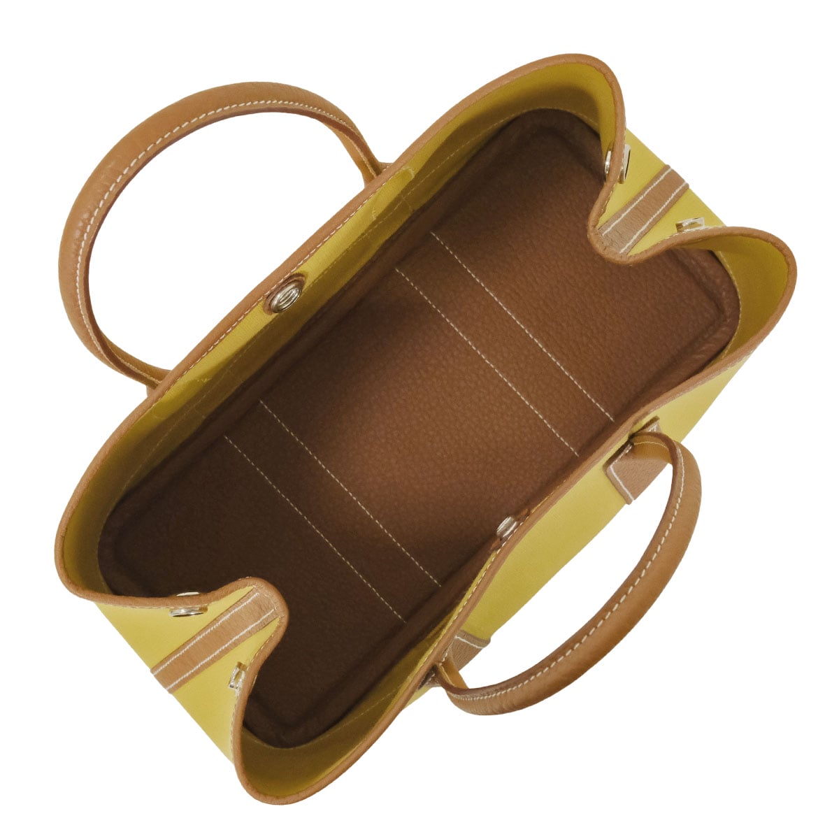 HERMES tote bag Garden Party 30 TPM Toile Militaire/Veau Negonda Silver HW Stamp Z[EXCELLENT][Authentic]