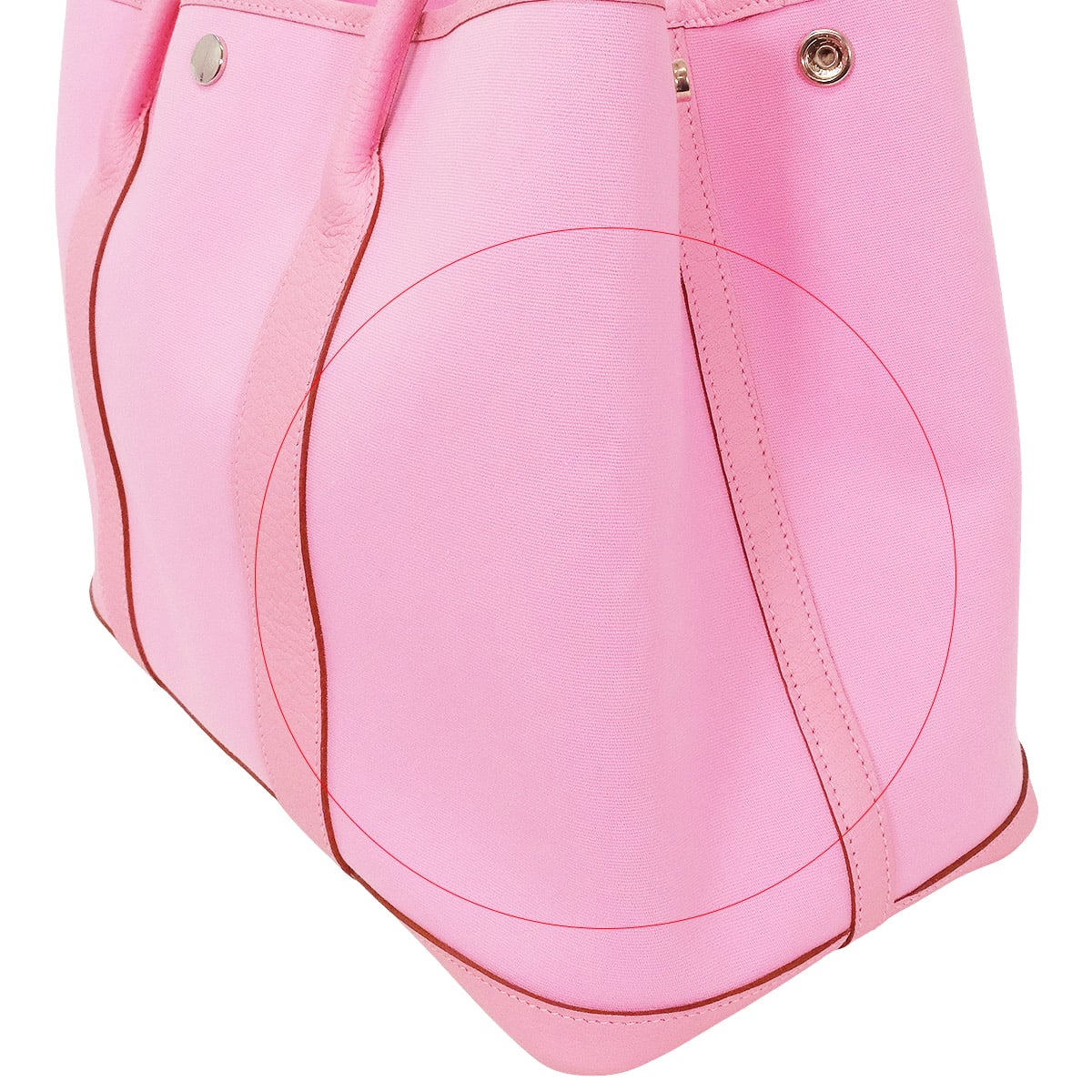 HERMES tote bag Garden Party 36 PM Pink Toile officier/Buffle Skipper Silver HW Stamp □N[ALMOST NEW][Authentic]