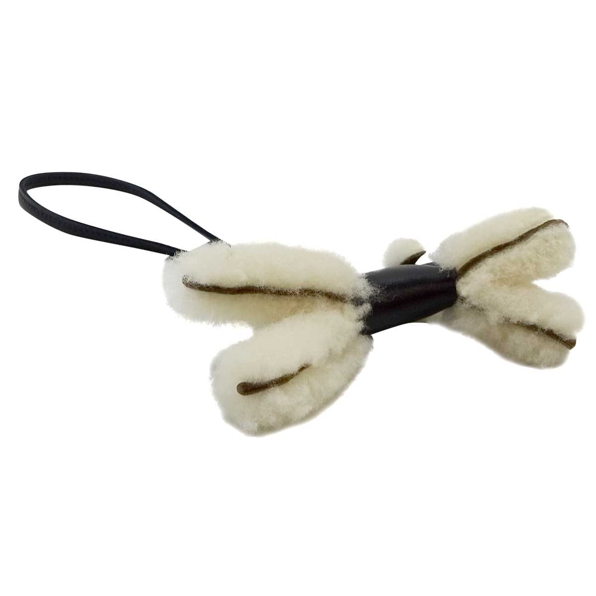 HERMES bag charm Buddy Dog Noir (Black) Agneau Milo/Mouton Stamp K[BRAND NEW][Authentic]