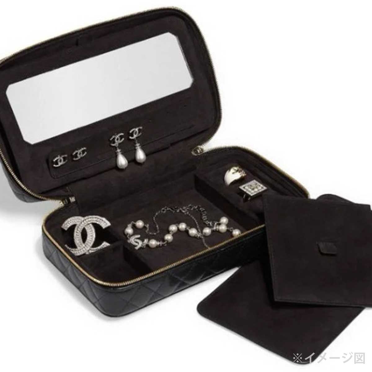 CHANEL ジュエリーボックス 2025AW CHANEL Accessory Pouch Jewelry Box Vanity Case Matelasse