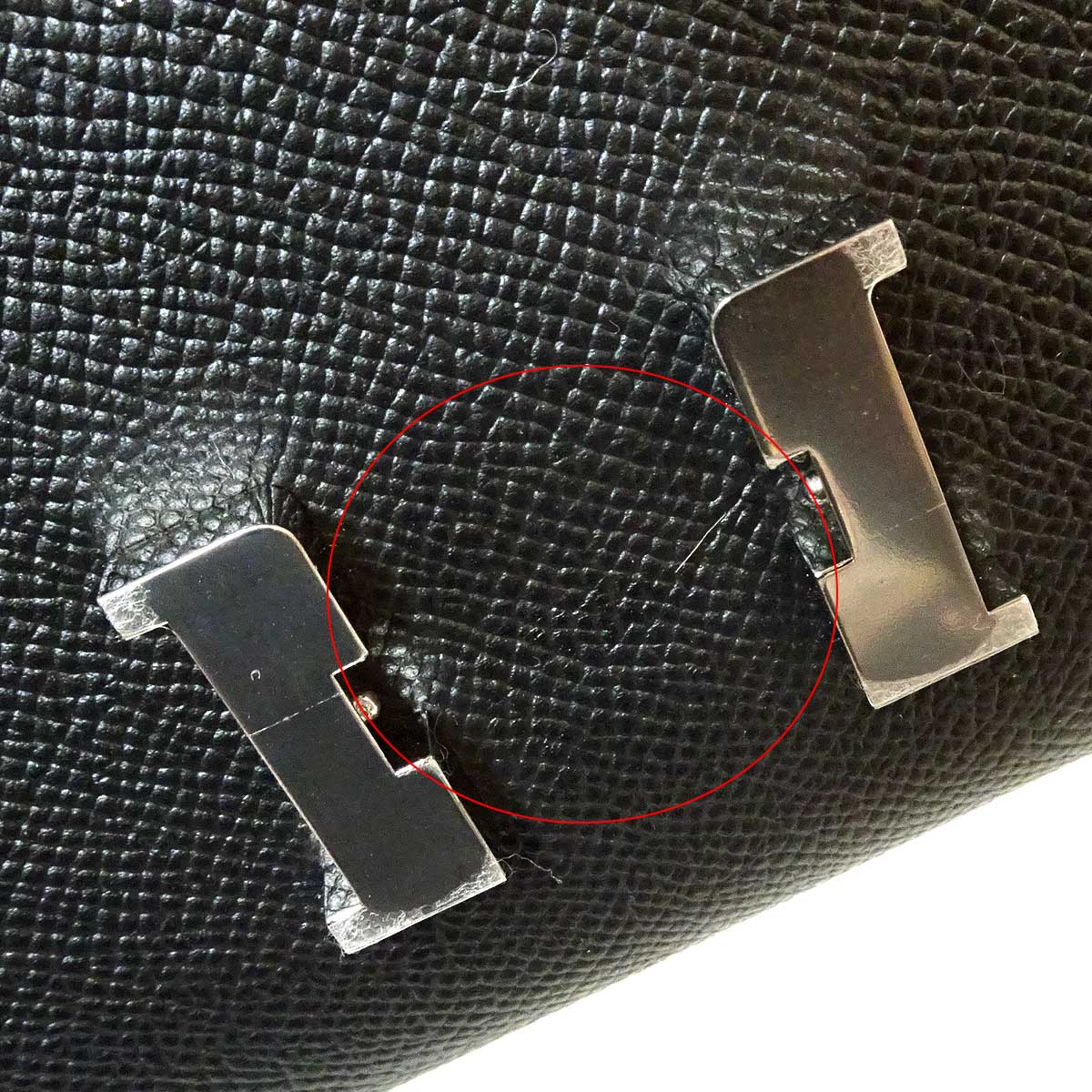HERMES long wallet Constance Long wallet To Go Noir (Black) Veau Epsom Silver HW Stamp U[ALMOST NEW][Authentic]