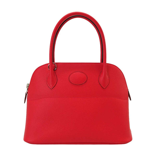 HERMES Shoulder bag Bolide27 Bougainvillier Veau Epsom Silver HW Stamp D[EXCELLENT][Authentic]