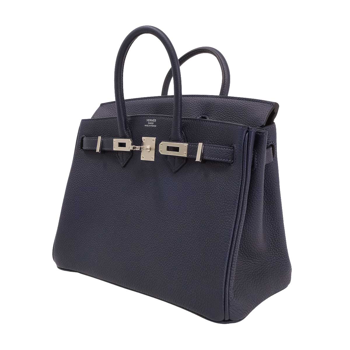 HERMES Handbag Birkin25 Bleu Nuit Veau Togo Silver HW Stamp K[BRAND NEW][Authentic]