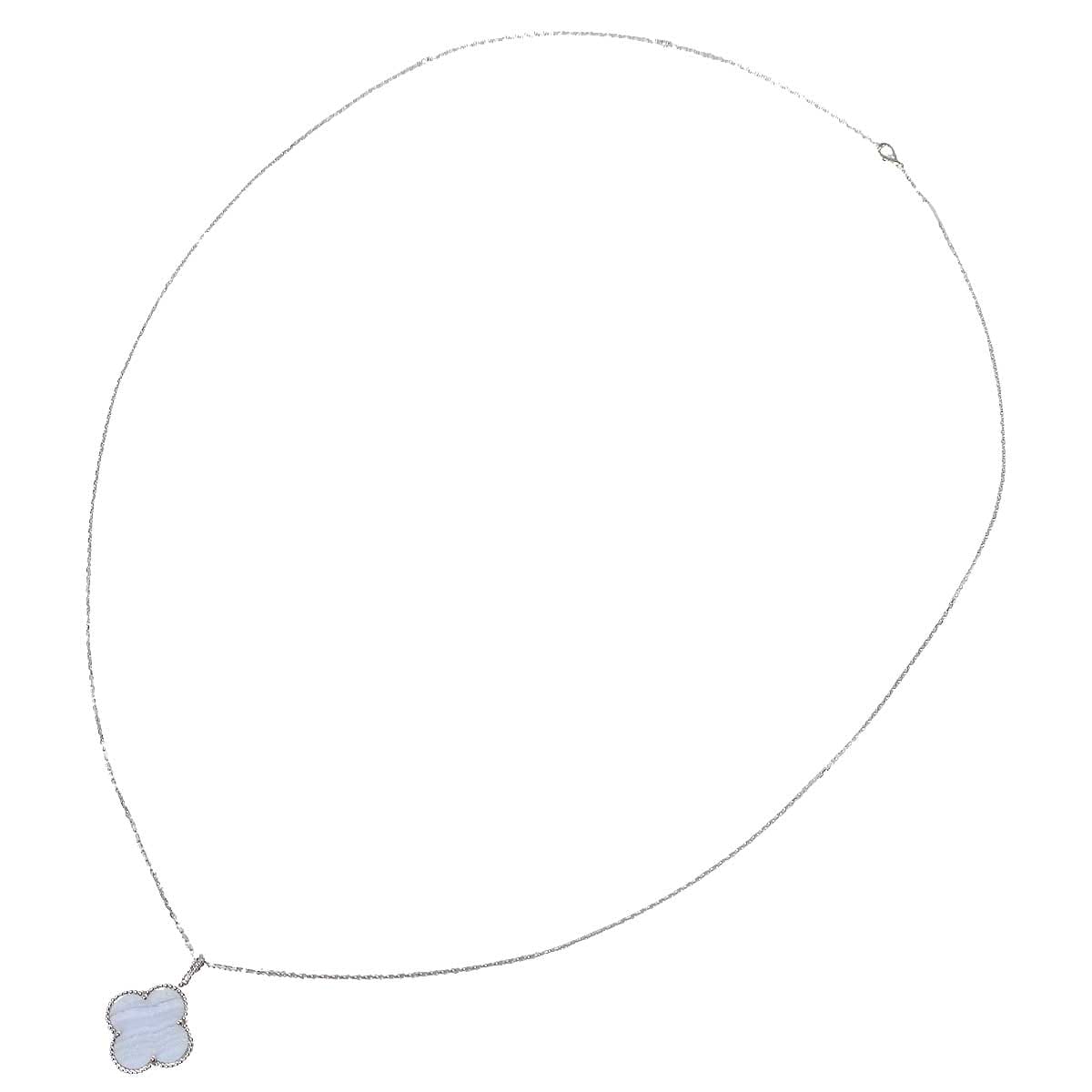 Van Cleef & Arpels necklace Magic Alhambra K18WG Chalcedony VCARP6L900[EXCELLENT][Authentic]