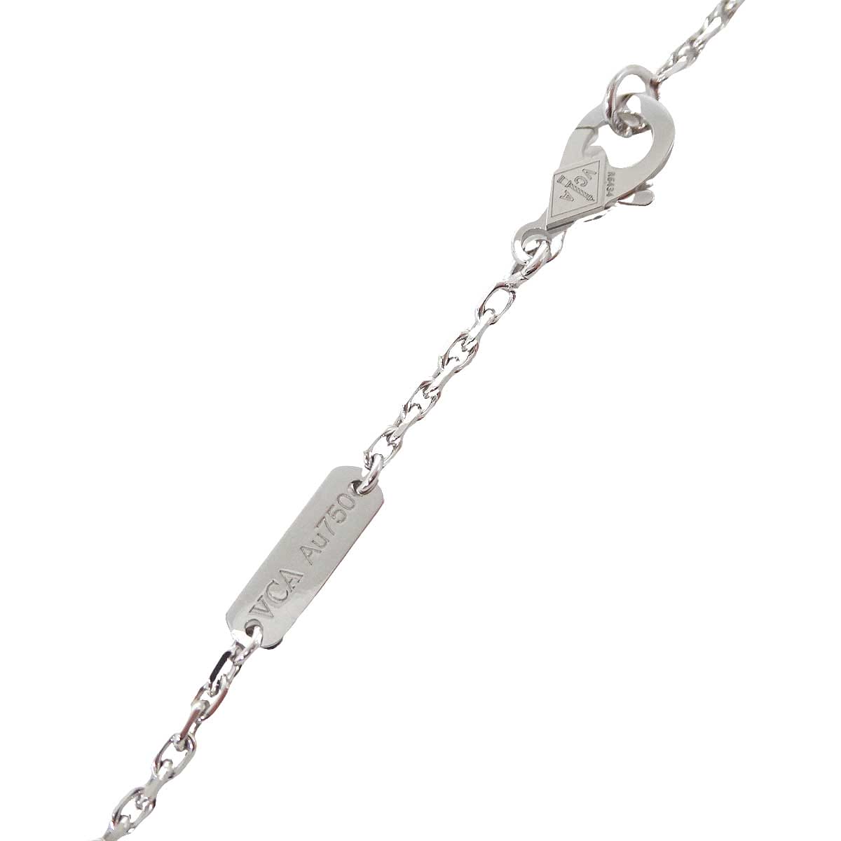 Van Cleef & Arpels necklace Magic Alhambra K18WG Chalcedony VCARP6L900[EXCELLENT][Authentic]