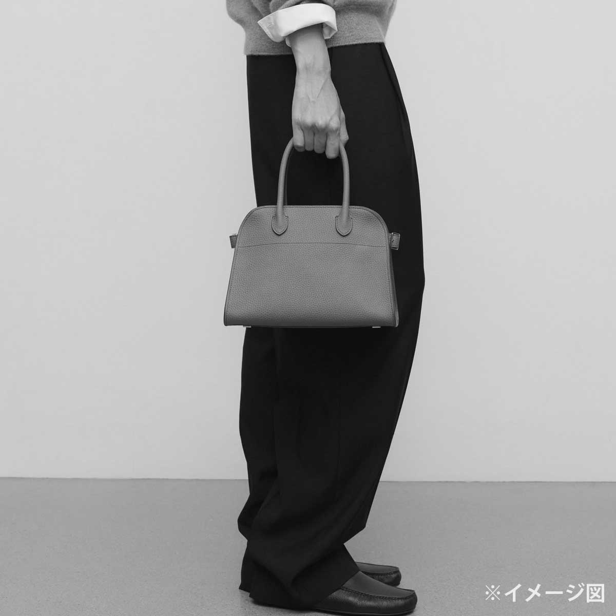 The Row Handbag Soft Margaux 10 Blanc (White) Calf leather Silver HW W1190L129[ALMOST NEW][Authentic]
