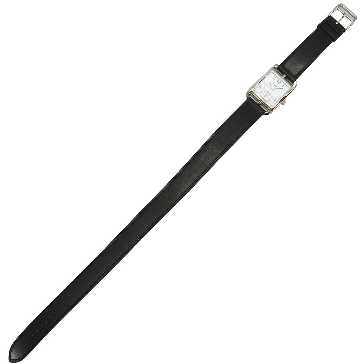 HERMES Watches Cape Cod Automatic GM 37 mm Double Tour cc1.710.224 Noir (Black) Veau Barenia/Stainless steel Silver HW Stamp W W055642WW00[EXCELLENT][Authentic]