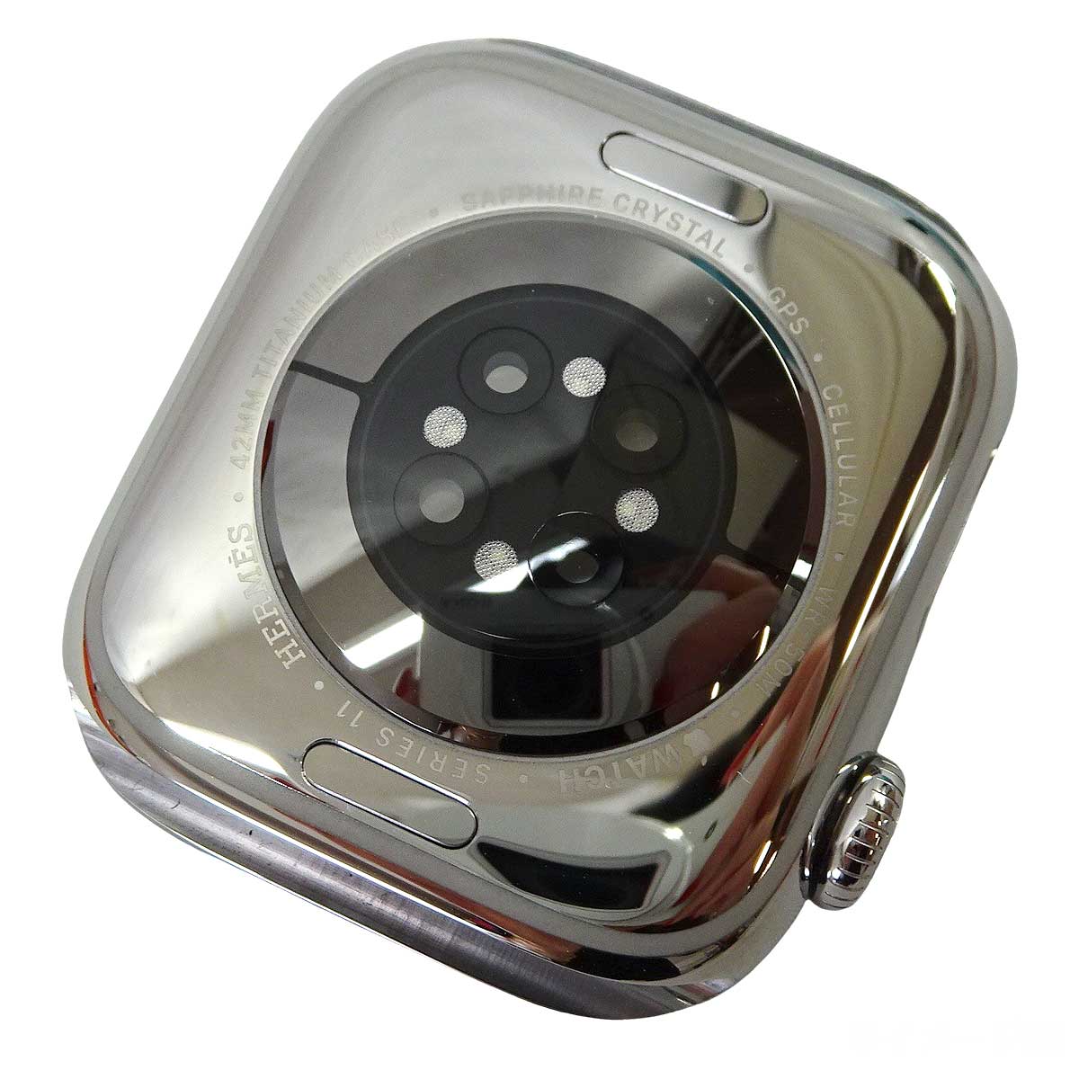 HERMES Watches Apple Watch Hermes Series 11 Faubourg Party Single Tour 42mm GPS/Cellular Bleu Nuit Titanium Nylon Knit A3335[BRAND NEW][Authentic]