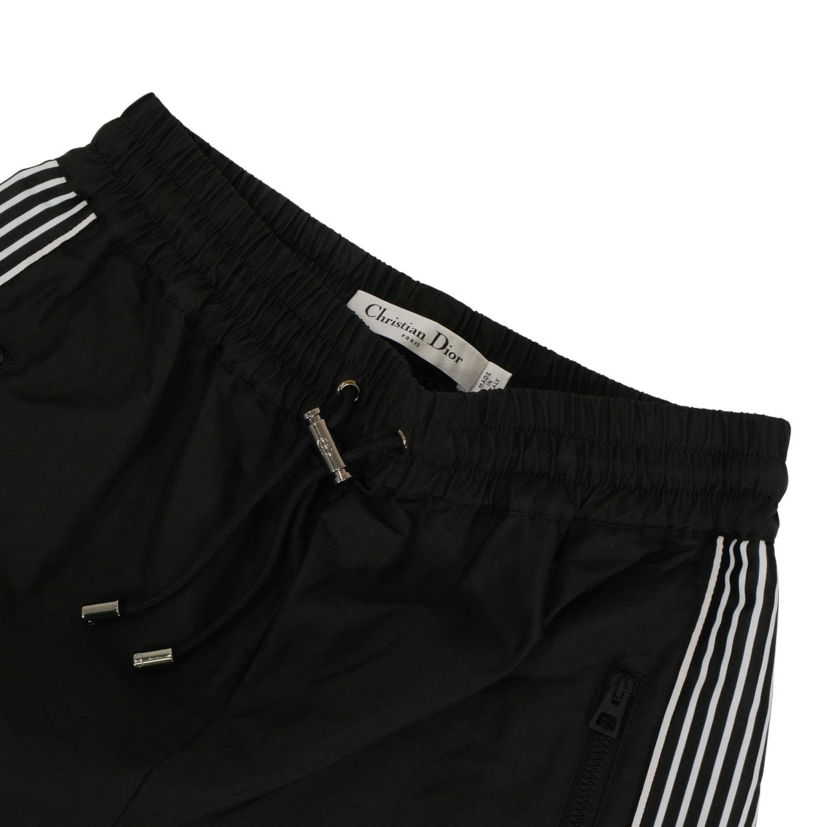 2025SS Dior Pants Flare Graphic Noir (Black)/Blanc (White) Polyester #32 Black HW 527P58S2205[EXCELLENT][Authentic]