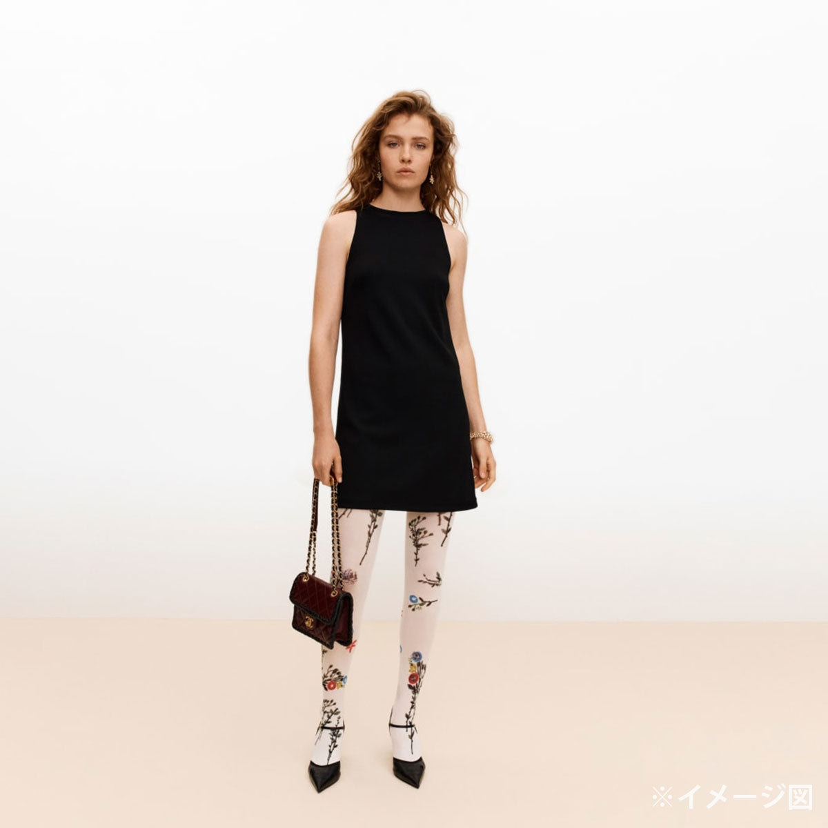 2026SS CHANEL dress Short Dress COCO Mark Noir (Black) Reyon/Polyurethane #36 Champagne Gold HW P81174[BRAND NEW][Authentic]