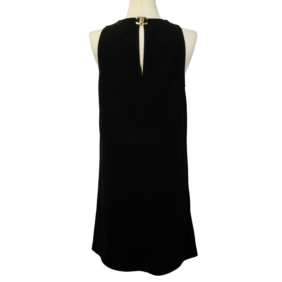 2026SS CHANEL dress Short Dress COCO Mark Noir (Black) Reyon/Polyurethane #36 Champagne Gold HW P81174[BRAND NEW][Authentic]