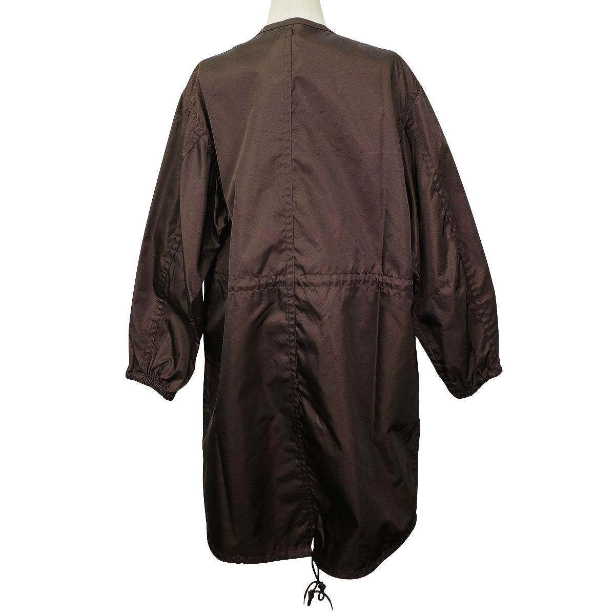 PRADA Raincoat Re-NylonDark Brown Nylon #36 Silver HW 292285_1WQ8_F0003_S_000[BRAND NEW][Authentic]