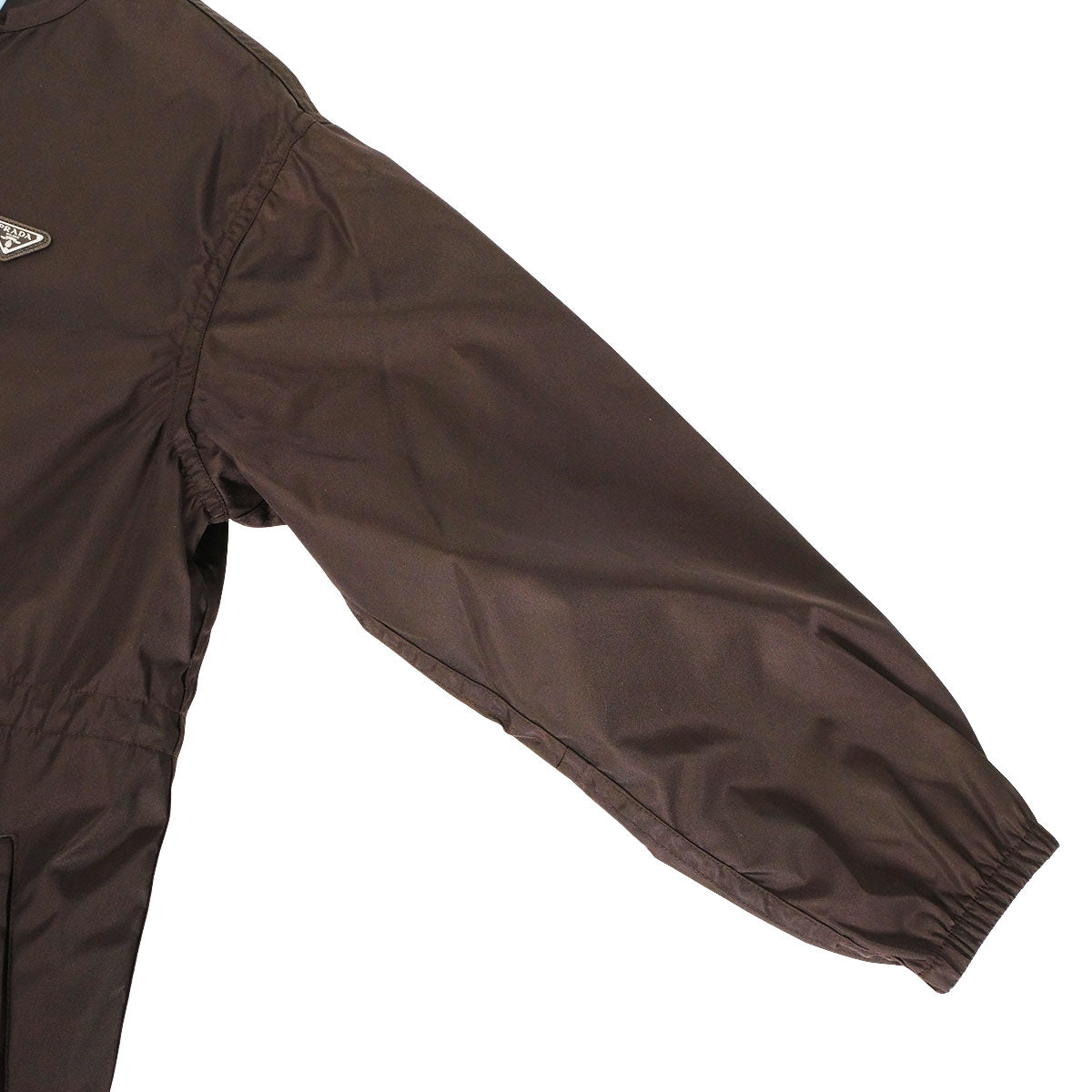PRADA Raincoat Re-NylonDark Brown Nylon #36 Silver HW 292285_1WQ8_F0003_S_000[BRAND NEW][Authentic]