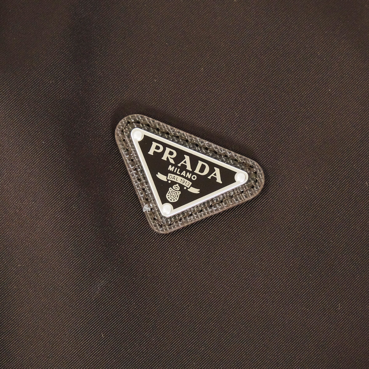 PRADA Raincoat Re-NylonDark Brown Nylon #36 Silver HW 292285_1WQ8_F0003_S_000[BRAND NEW][Authentic]