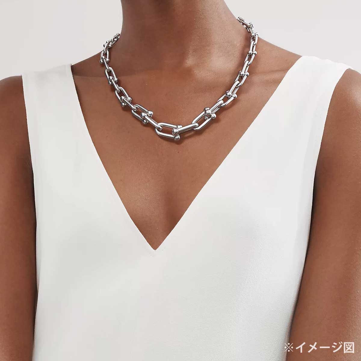 TIFFANY&Co. necklace HardWear Graduated Link Silver Sterling Silver 60153092[EXCELLENT][Authentic]