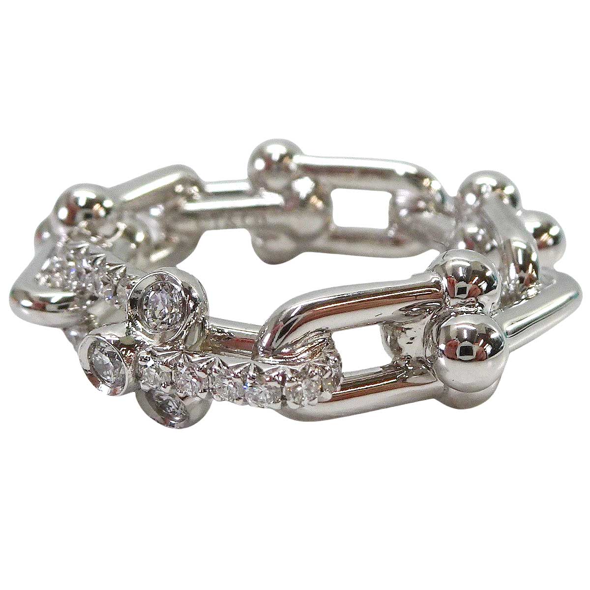TIFFANY&Co. ring HardWear Small LinkWhite Gold K18WG/Diamond #51 72669495[BRAND NEW][Authentic]