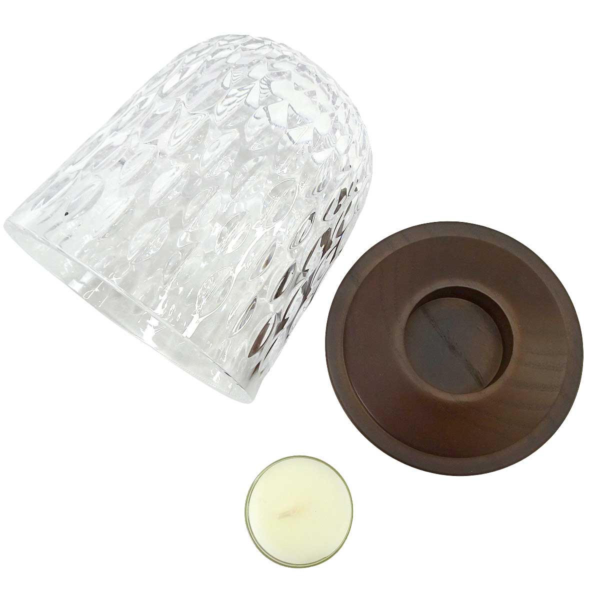 Saint Louis Interior Folia Candle HolderBrown Crystal 15063700[BRAND NEW][Authentic]