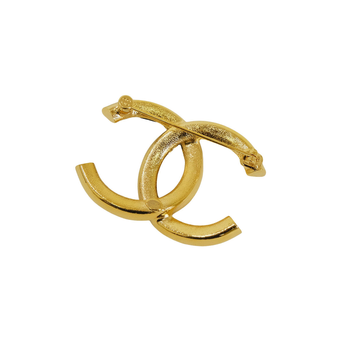 CHANEL broach Bicolor (Two-tone) COCO Mark Noir (Black)/Blanc (White) Gold HW ABC990[EXCELLENT][Authentic]