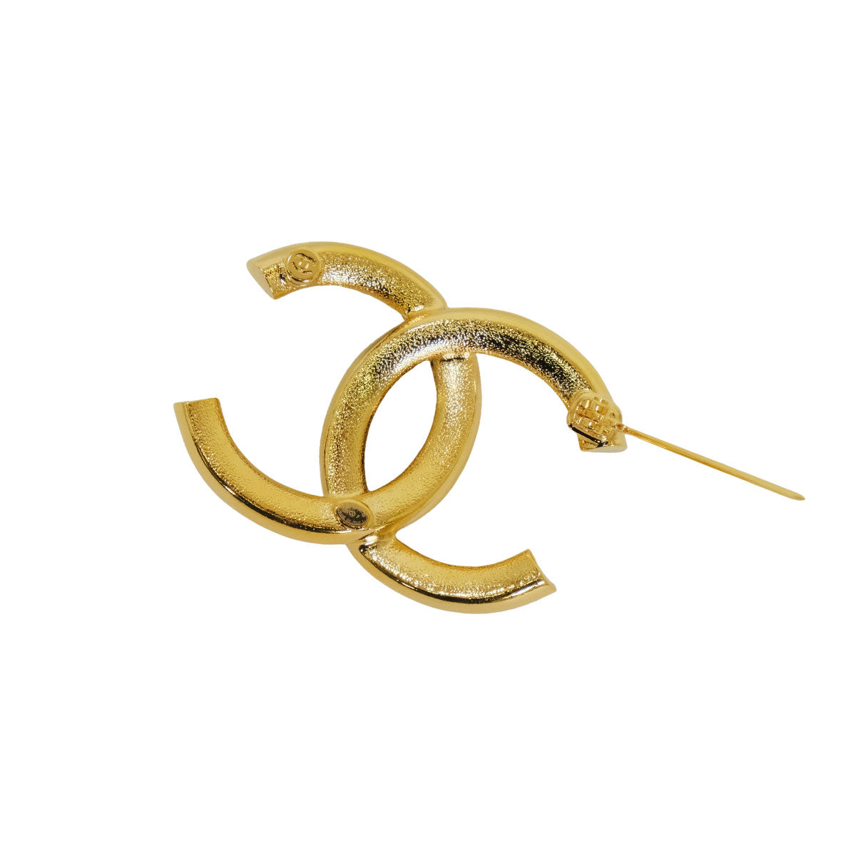 CHANEL broach Bicolor (Two-tone) COCO Mark Noir (Black)/Blanc (White) Gold HW ABC990[EXCELLENT][Authentic]