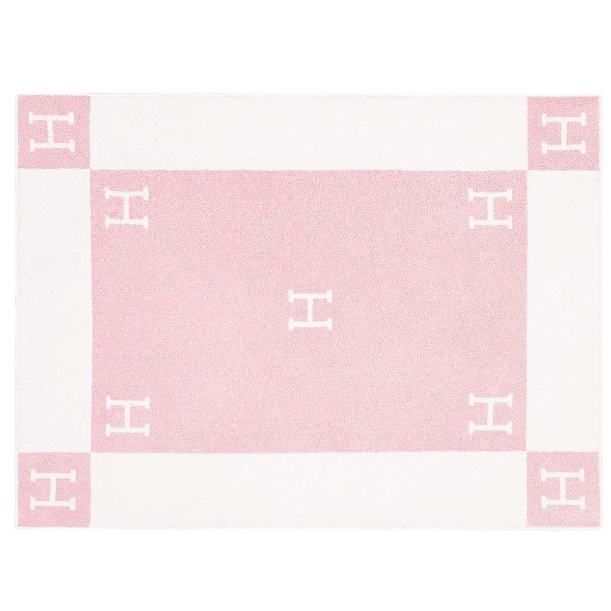 HERMES towel Avalon Bath Towel Rose/Lilac Cotton100%[EXCELLENT][Authentic]