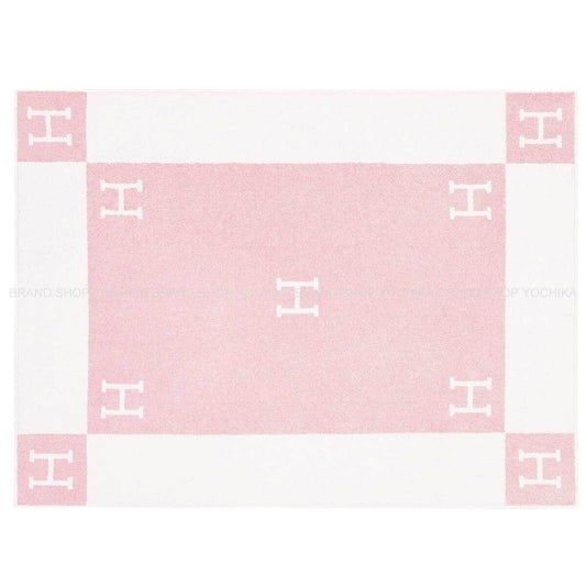 HERMES towel Avalon Bath Towel Rose/Lilac Cotton100%[EXCELLENT][Authentic]