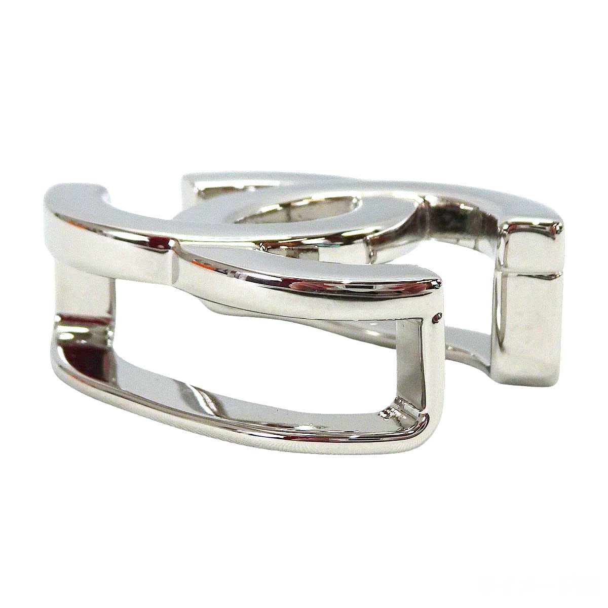 2026 S/S NEW CHANEL Scarf ring Simple COCO Mark Silver Silver HW AAC060[BRAND NEW][Authentic]