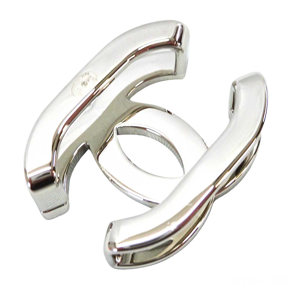 2026 S/S NEW CHANEL Scarf ring Simple COCO Mark Silver Silver HW AAC060[BRAND NEW][Authentic]