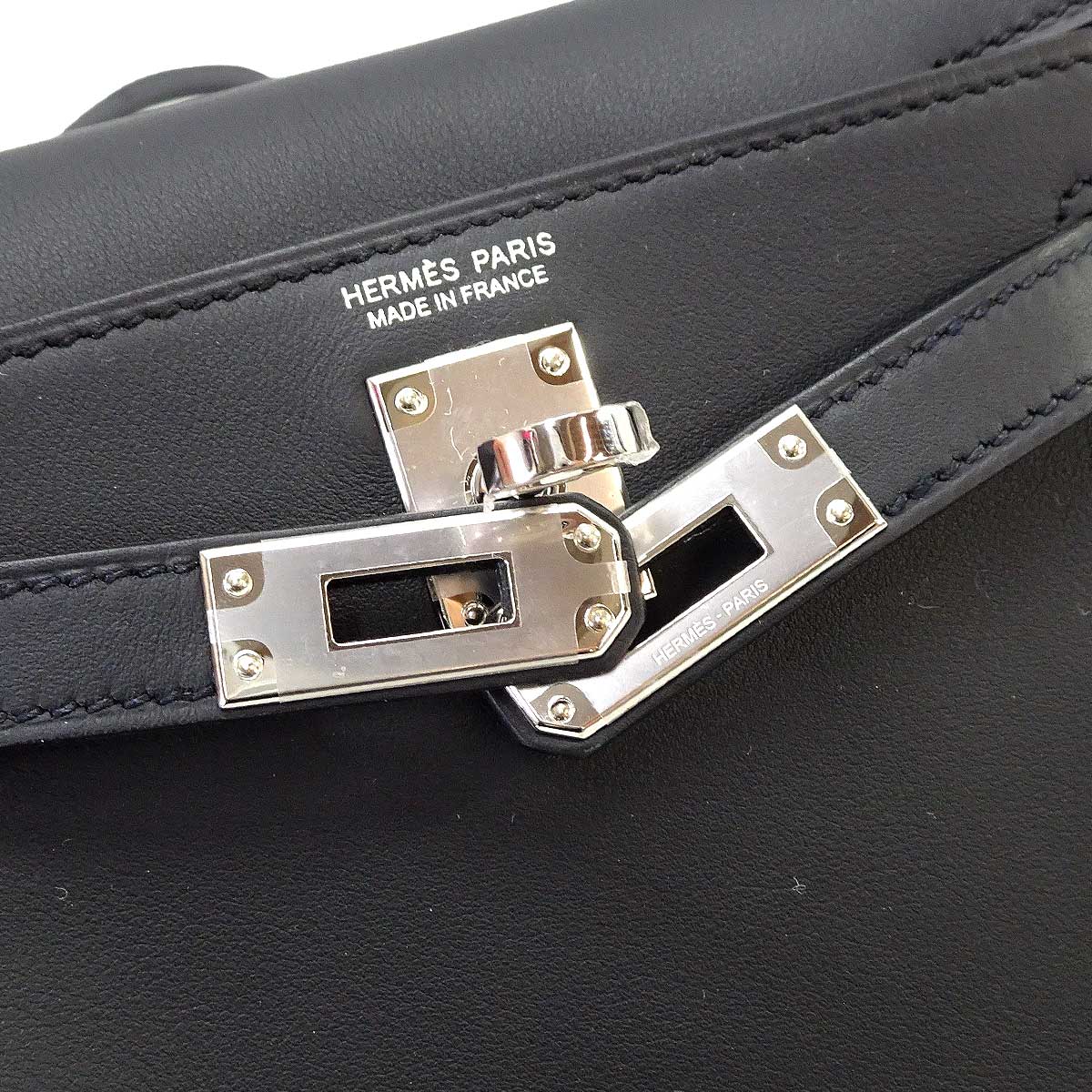 HERMES Backpack/daypack/Ruck sack Kelly Jump Mini Noir (Black) Veau Swift Silver HW Stamp G[BRAND NEW][Authentic]
