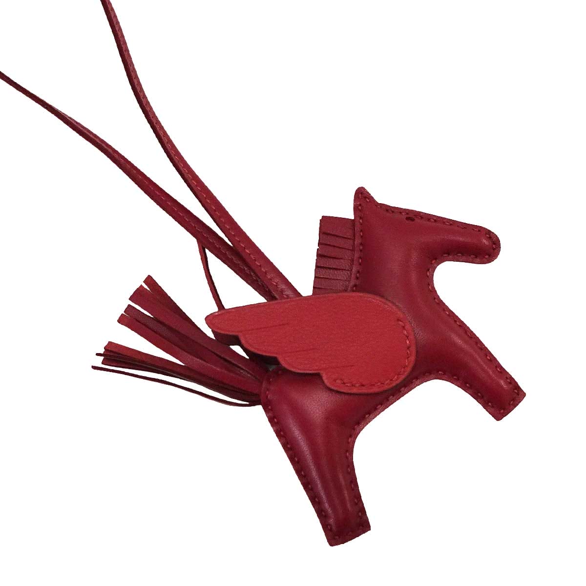 HERMES bag charm Rodeo Pegasus PM So Red Rouge Grenade Agneau Milo/Veau Swift Stamp K[BRAND NEW][Authentic]