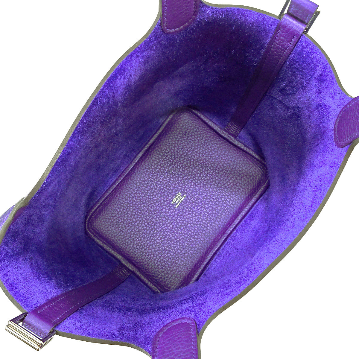 HERMES Handbag Picotin Lock 18 PM Purple Taurillon Clemence Silver HW Stamp G[BRAND NEW][Authentic]