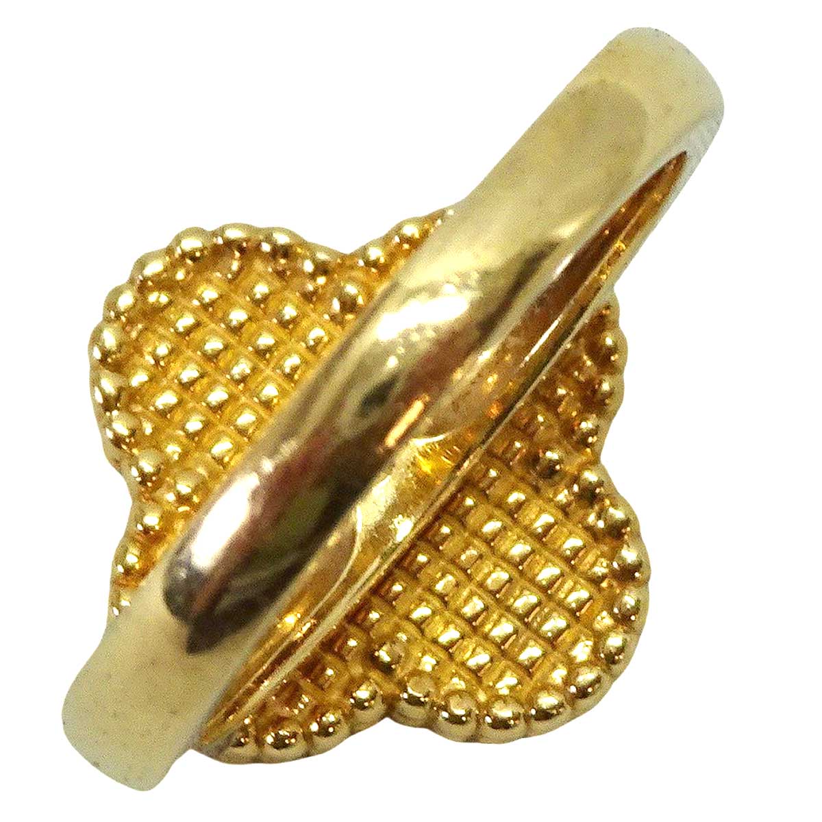 [Pre-loved] Van Cleef & Arpels ring Vintage Alhambra Red K18YG/Carnelian #51 VCARD40851[LIKE NEW][Authentic]