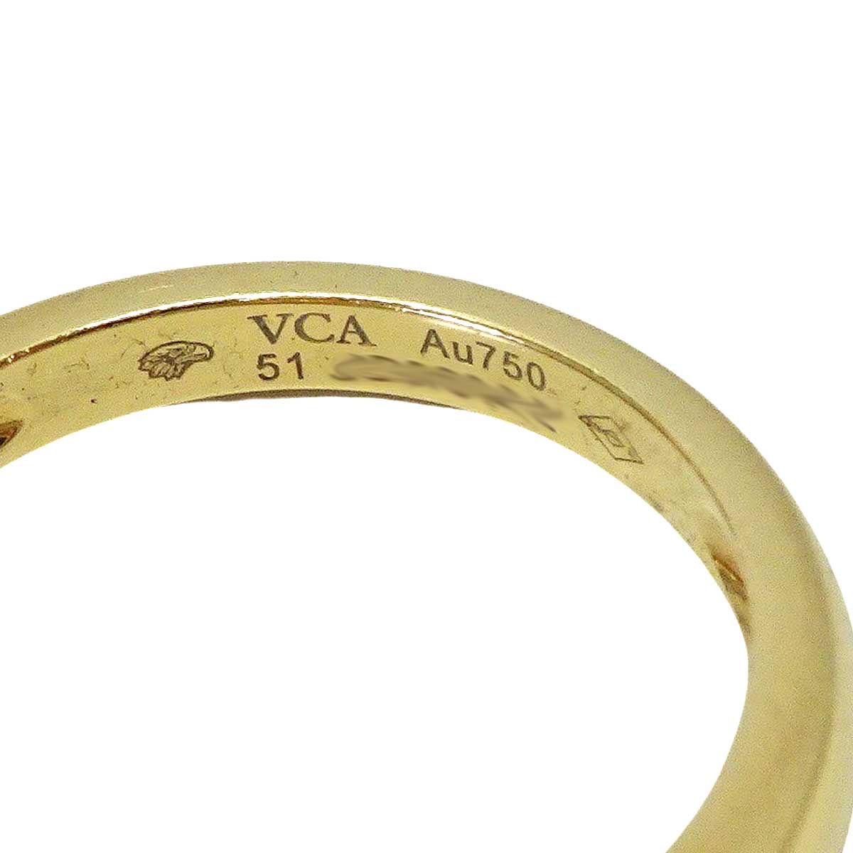 [Pre-loved] Van Cleef & Arpels ring Vintage Alhambra Red K18YG/Carnelian #51 VCARD40851[LIKE NEW][Authentic]