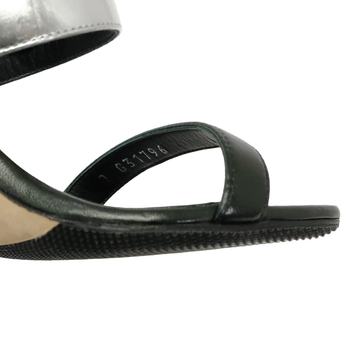 2016SS CHANEL sandals Open-toe Camellia Heels Noir (Black)/Silver Lambskin /Patent calfskin #37.5 G31796[EXCELLENT][Authentic]