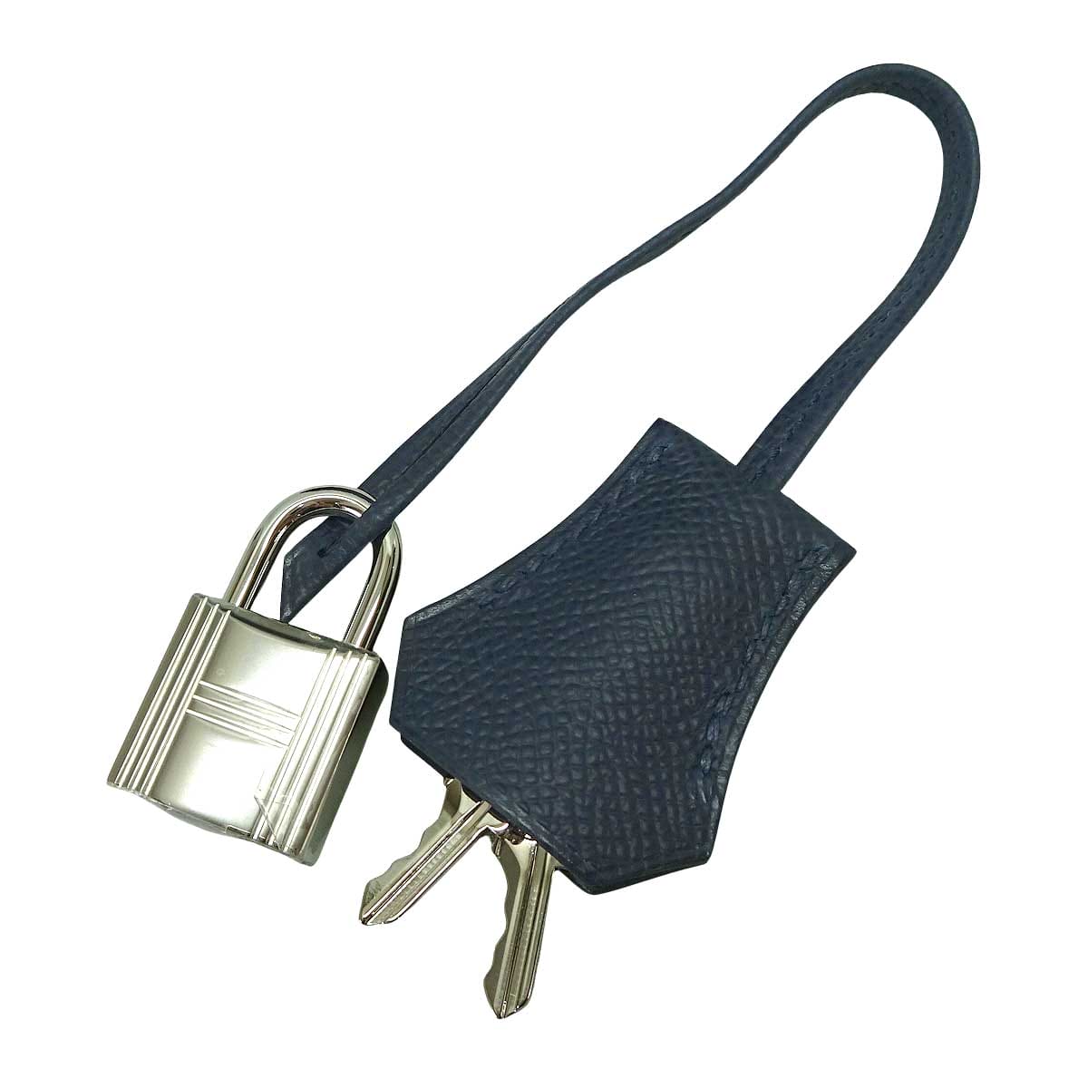 HERMES Handbag Birkin25 Tricolor Bleu Abysse/Blue Tie/Gris Pantin Veau Epsom Silver HW Stamp K[BRAND NEW][Authentic]