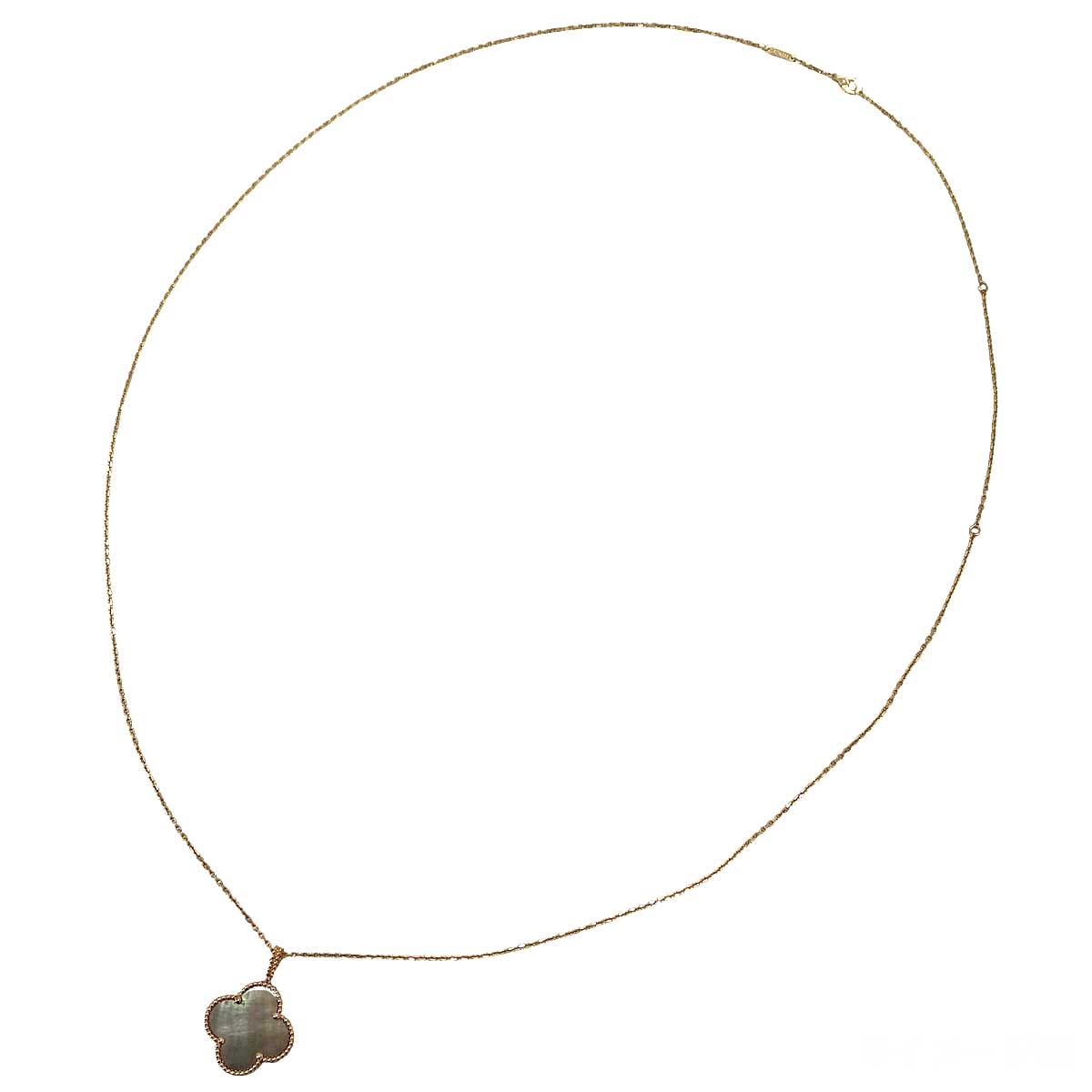[Pre-loved] Van Cleef & Arpels necklace Magic Alhambra Long 1 MotifPink Gold K18PG/Mother of pearl VCARP6I200[LIKE NEW][Authentic]