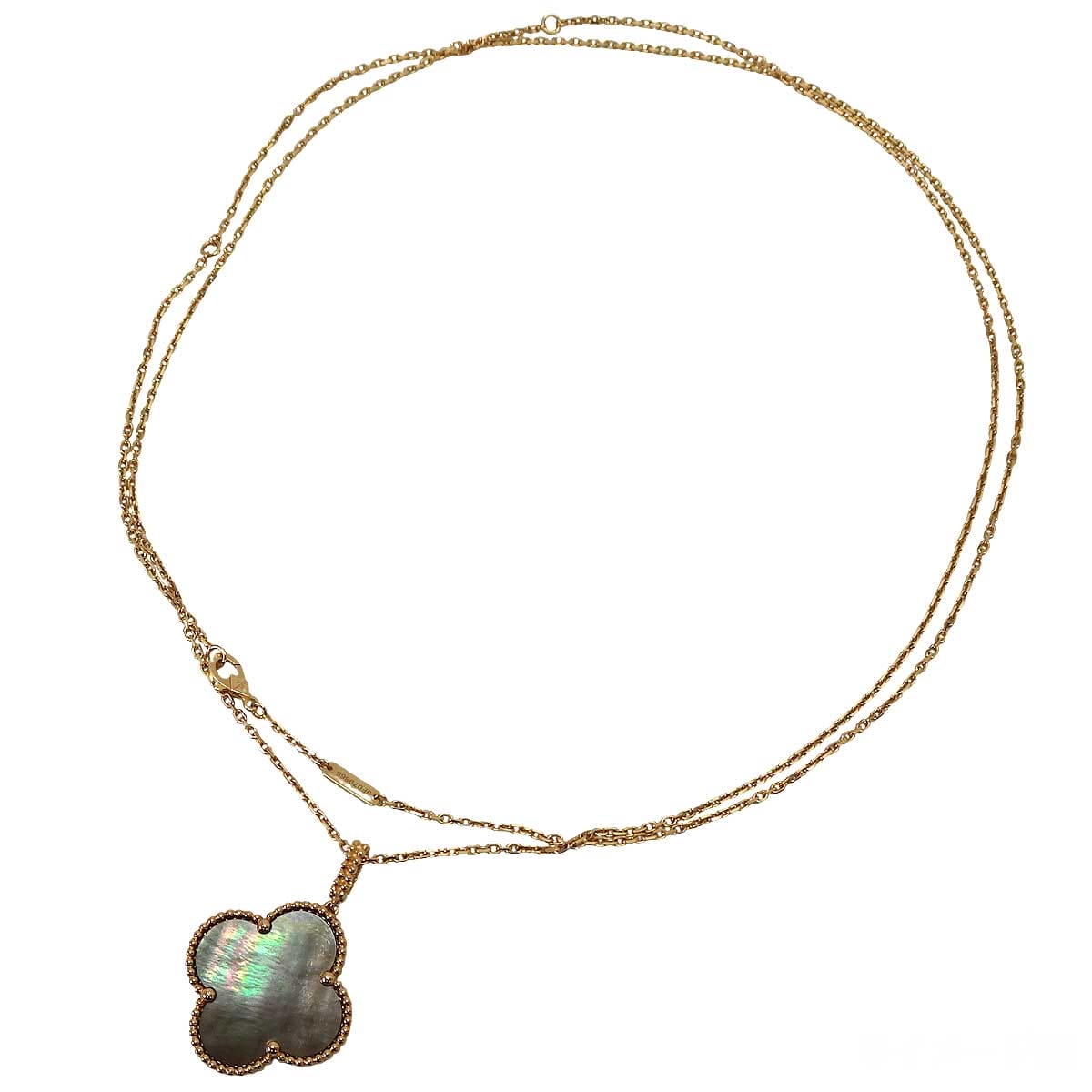 [Pre-loved] Van Cleef & Arpels necklace Magic Alhambra Long 1 MotifPink Gold K18PG/Mother of pearl VCARP6I200[LIKE NEW][Authentic]