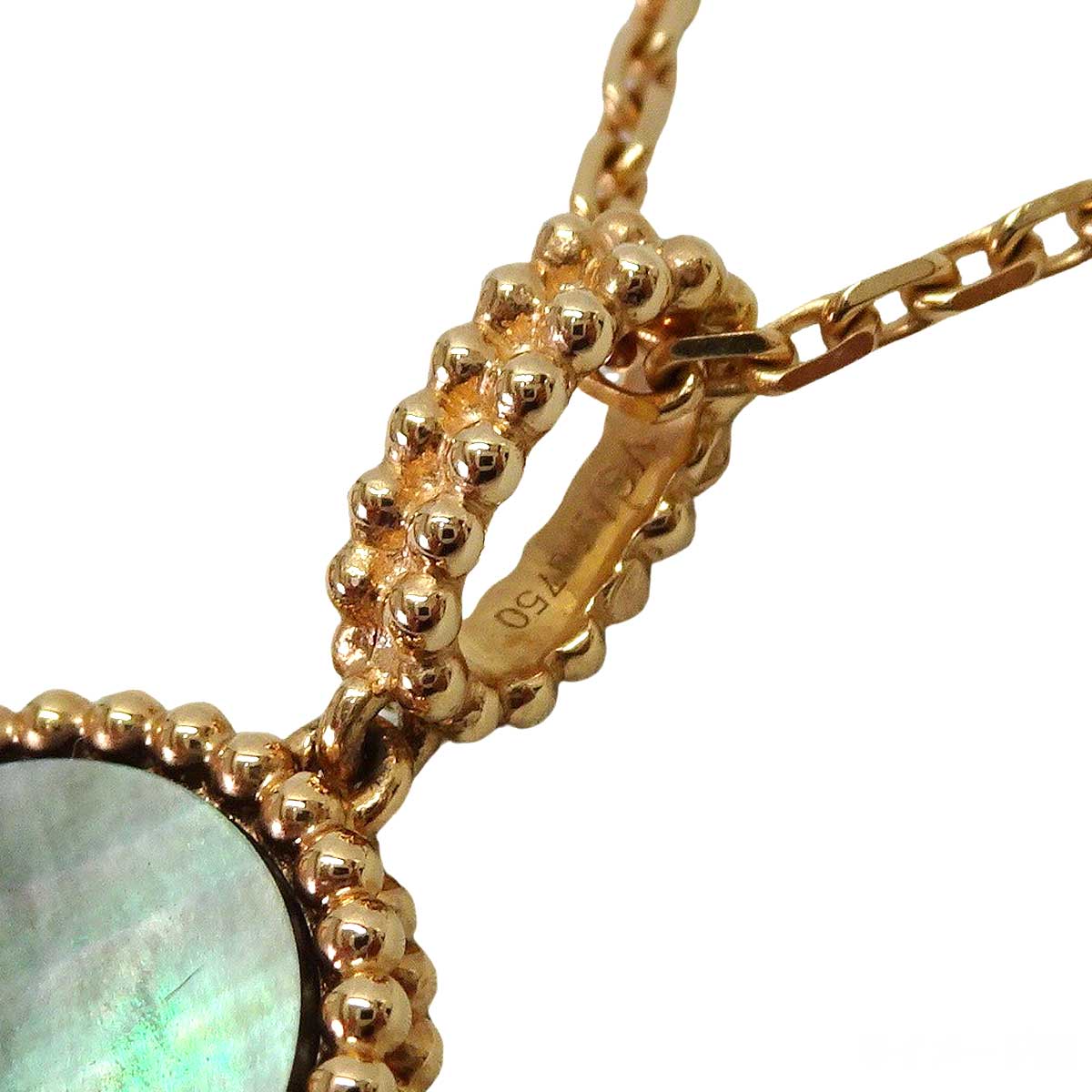 [Pre-loved] Van Cleef & Arpels necklace Magic Alhambra Long 1 MotifPink Gold K18PG/Mother of Pearl VCARP6I200[LIKE NEW][Authentic]