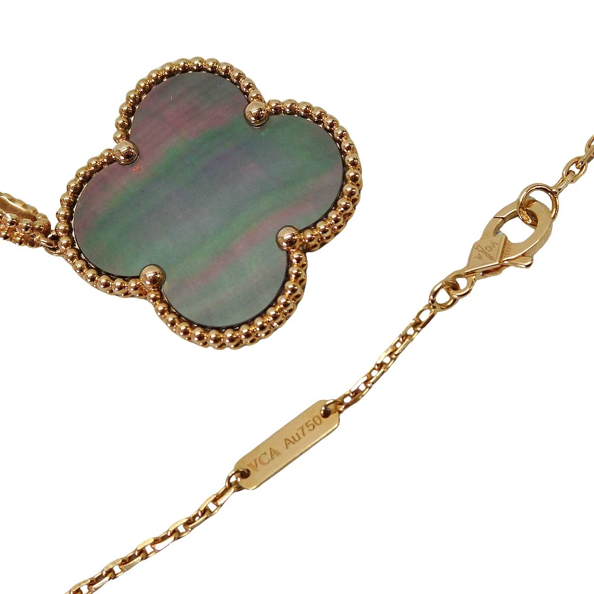 [Pre-loved] Van Cleef & Arpels necklace Magic Alhambra Long 1 MotifPink Gold K18PG/Mother of pearl VCARP6I200[LIKE NEW][Authentic]