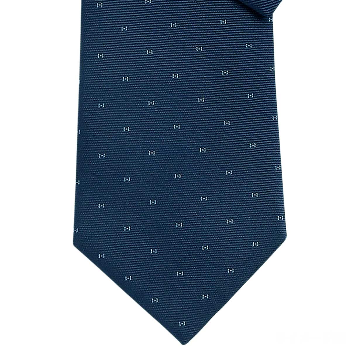 HERMES tie Magnifying HMarine/Blue Clair Silk100% H334161T 01[BRAND NEW][Authentic]