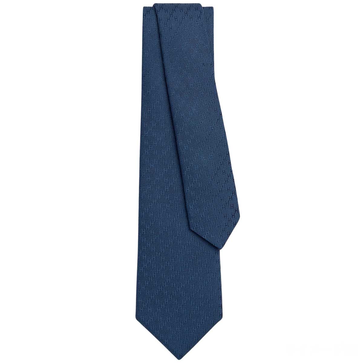 HERMES tie New Faconnee HAtlantique Silk100% H036233T K2[BRAND NEW][Authentic]