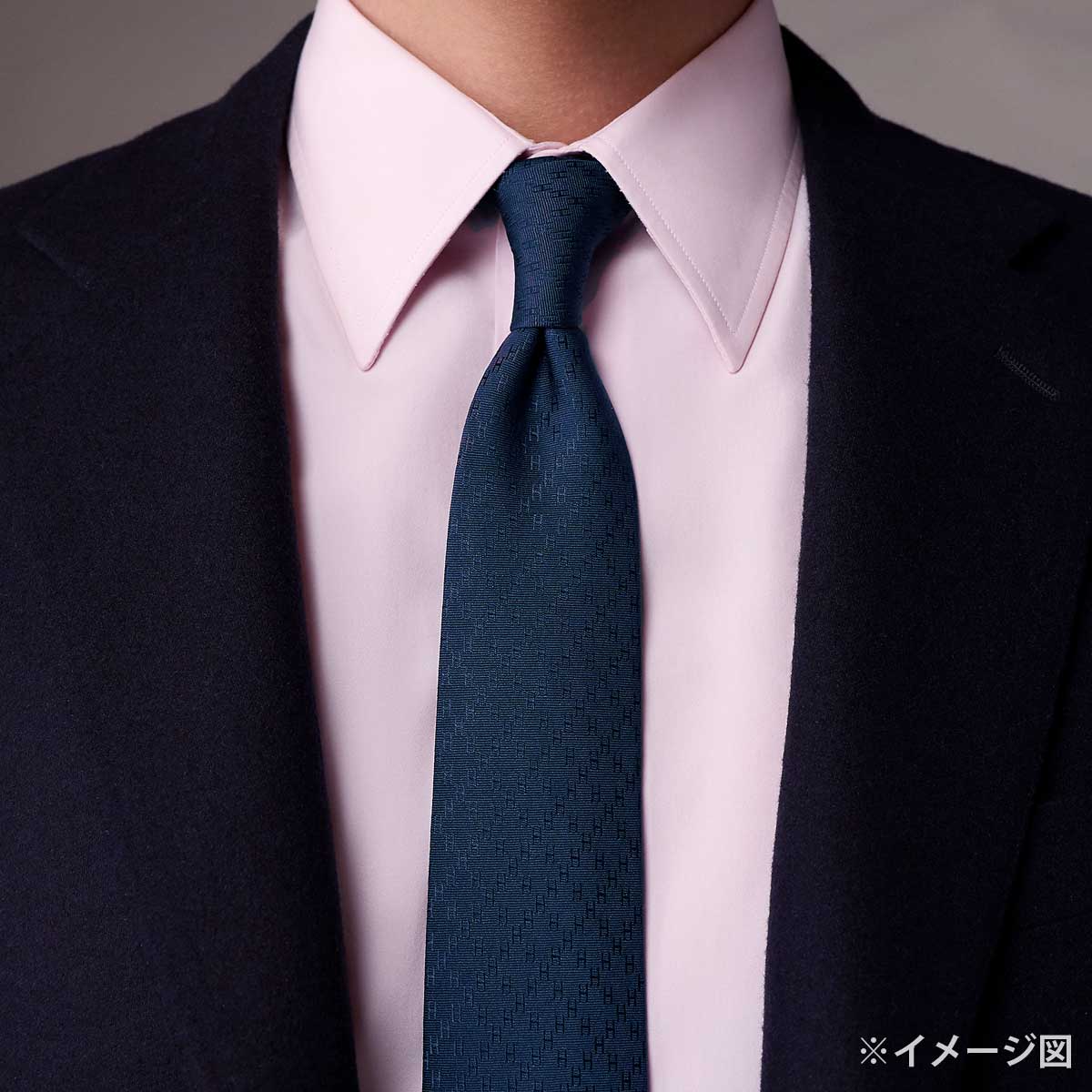 HERMES tie New Faconnee HAtlantique Silk100% H036233T K2[BRAND NEW][Authentic]