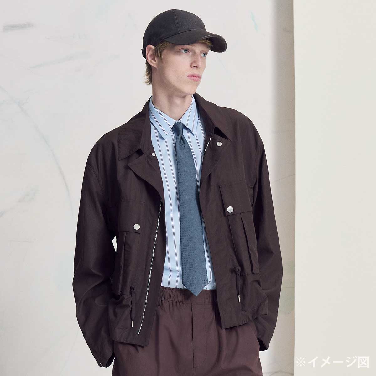 HERMES tie Faconne HBleu husard Silk100% H03632UT F1[BRAND NEW][Authentic]