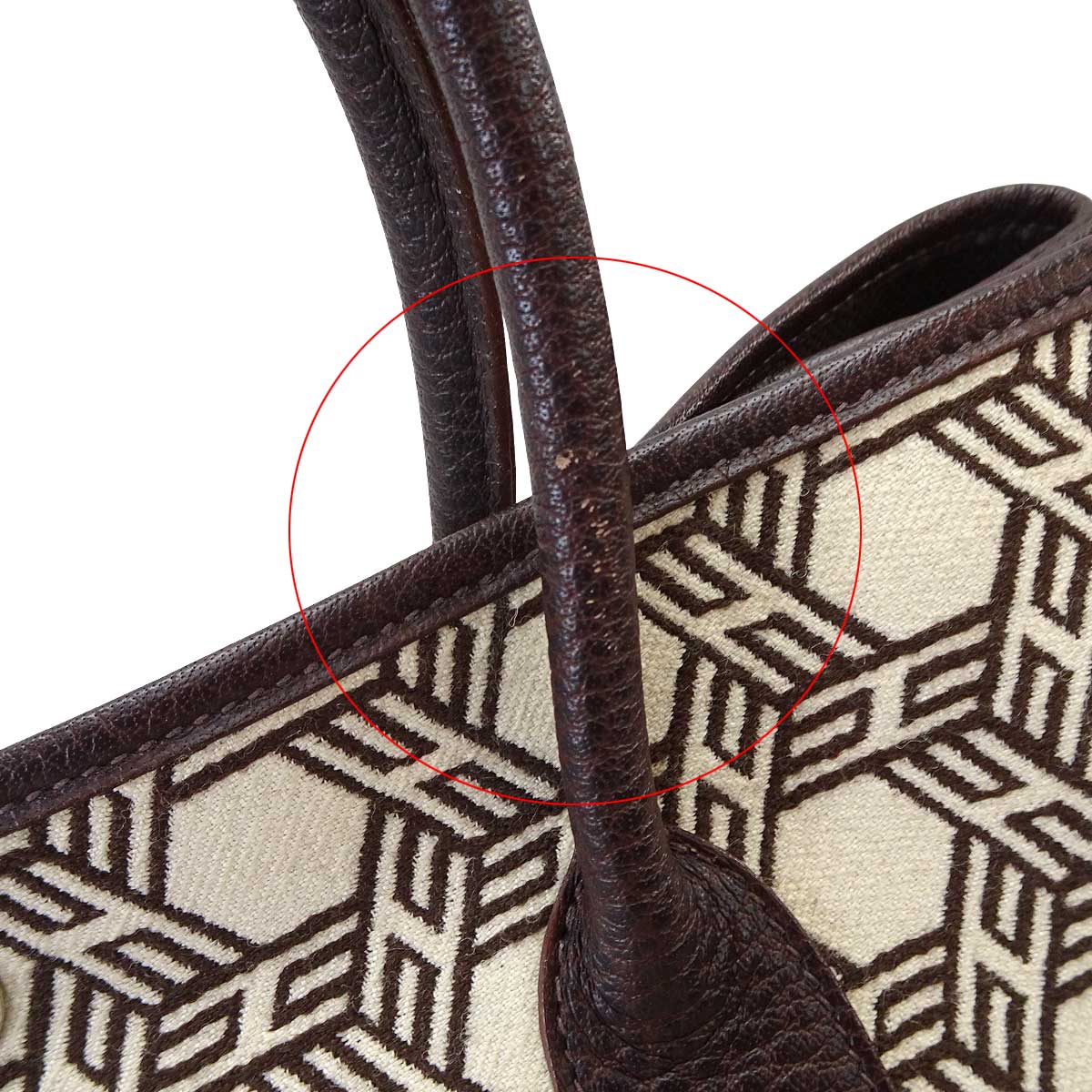 [Pre-loved] HERMES tote bag Garden Party 36 PM Ebene Toile So H/Buffle Skipper Silver HW Stamp □K[LIKE NEW][Authentic]