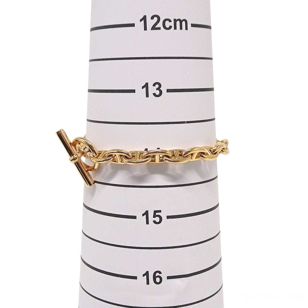 HERMES bracelet Chaine D'ancre TPM 24 LinksPink Gold K18PG[EXCELLENT][Authentic]