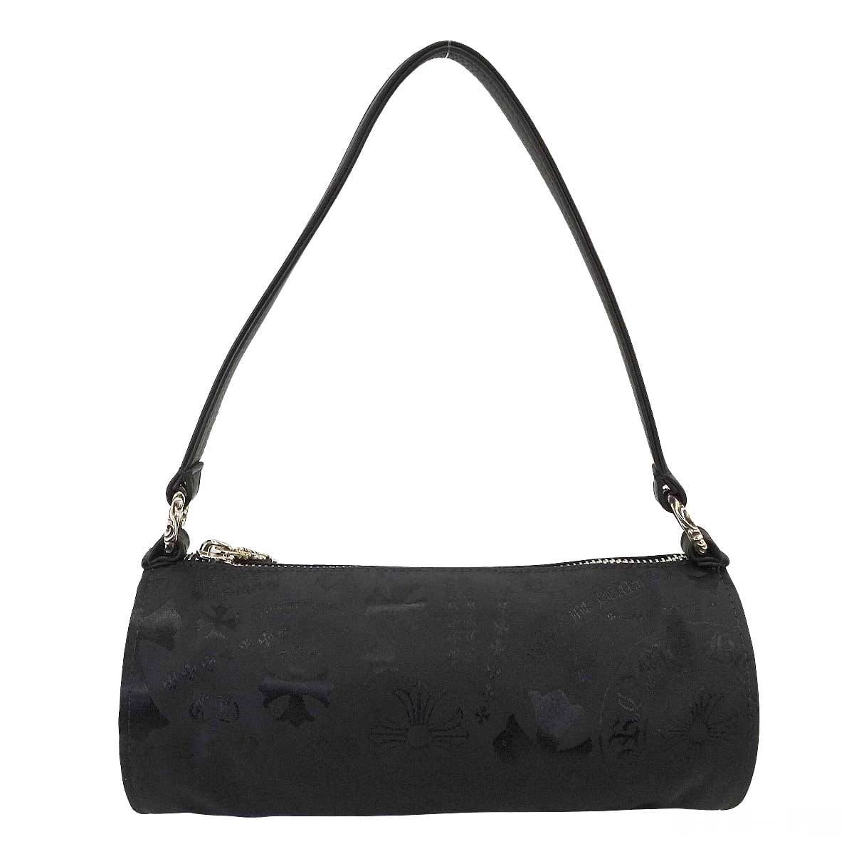 CHROME HEARTS Shoulder bag Monogram Pouch Noir (Black) Nylon/Cow Leather/Silver925 (SV925 Ag925)[EXCELLENT][Authentic]