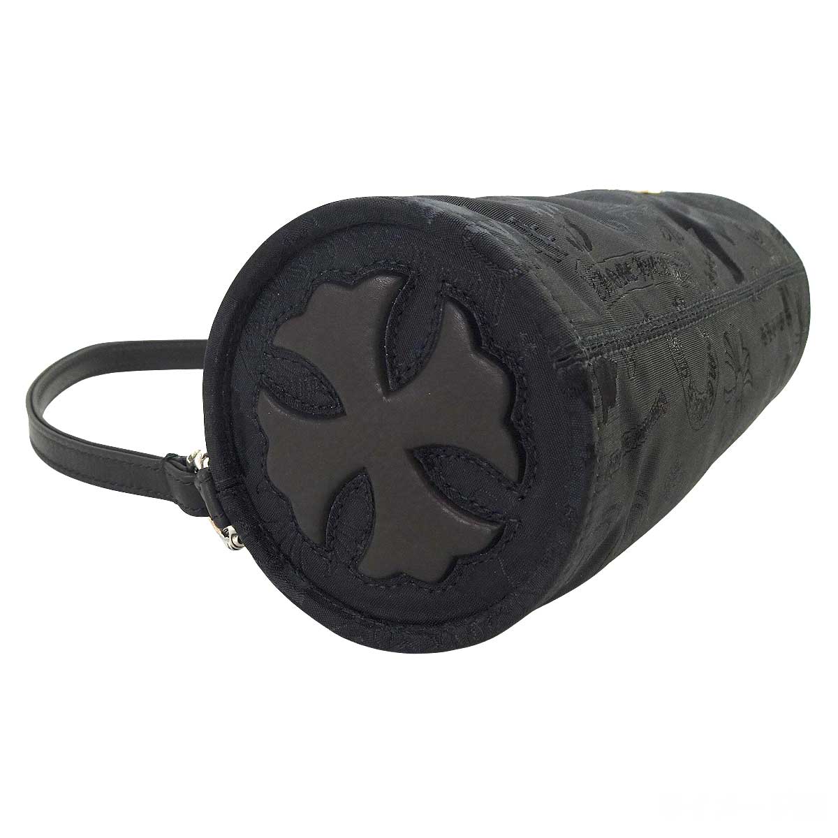 CHROME HEARTS Shoulder bag Monogram Pouch Noir (Black) Nylon/Cow Leather/Silver925 (SV925 Ag925)[EXCELLENT][Authentic]
