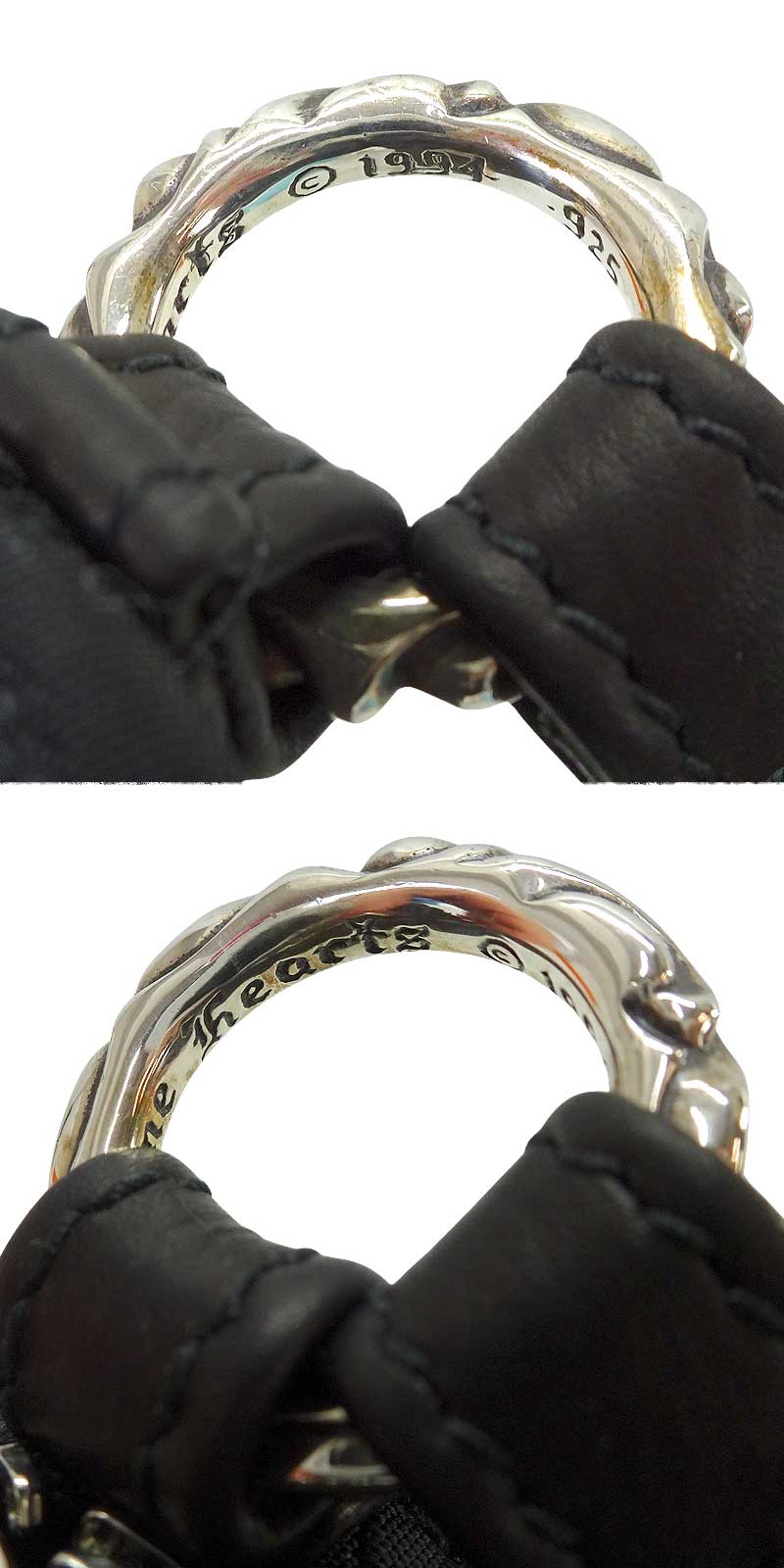 CHROME HEARTS Shoulder bag Monogram Pouch Noir (Black) Nylon/Cow Leather/Silver925 (SV925 Ag925)[EXCELLENT][Authentic]