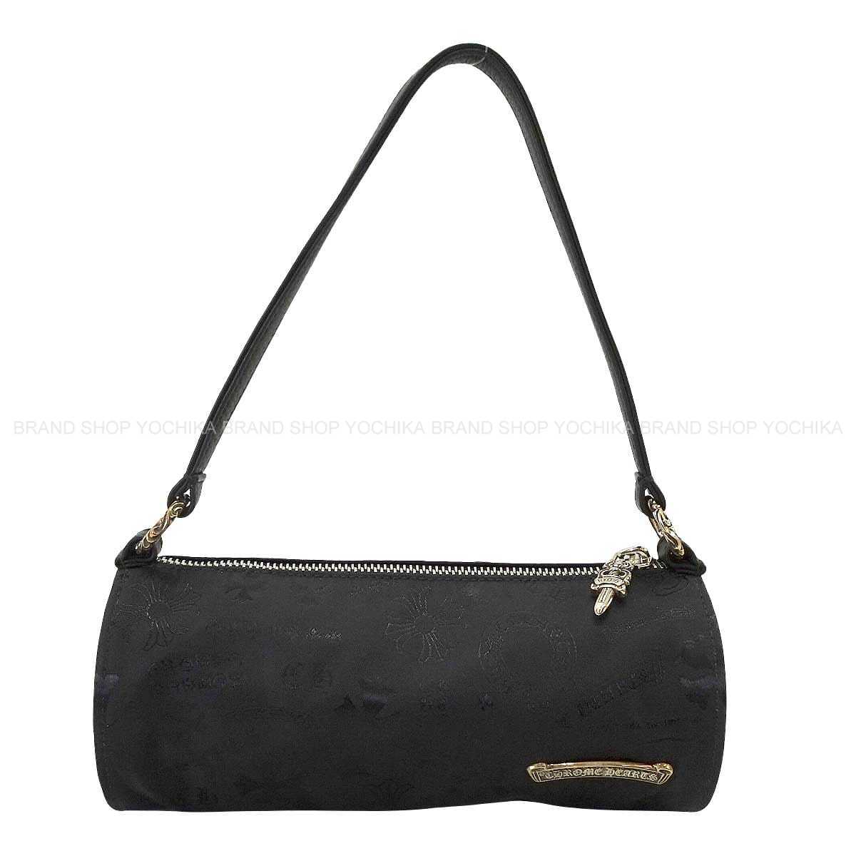 CHROME HEARTS Shoulder bag Monogram Pouch Noir (Black) Nylon/Cow Leather/Silver925 (SV925 Ag925)[EXCELLENT][Authentic]